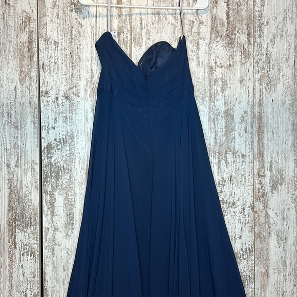 Jenny Yoo Collection Strapless Gown Navy Size 10 NWT - Picture 7 of 8